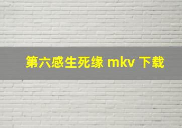 第六感生死缘 mkv 下载